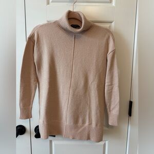 Ann Taylor Dusty Blush Turtleneck Petite Sweater